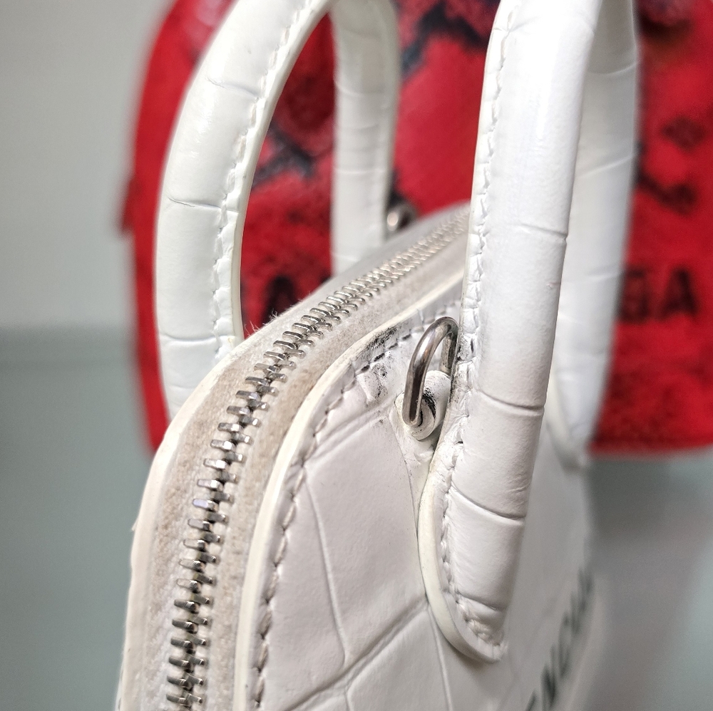 Balenciaga Micro Ville Bag Croc-Embossed Bag - Picture 8 of 13